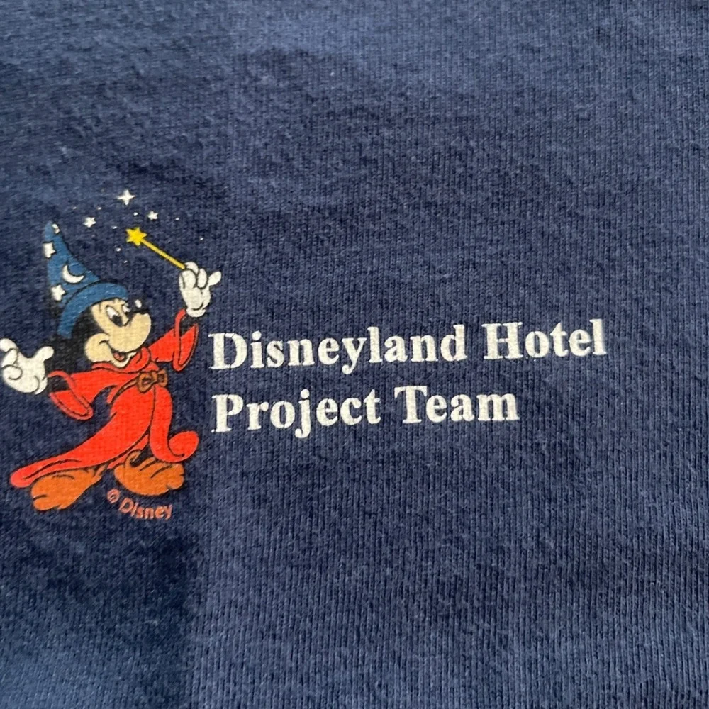 Disneyland Hotel Project Team Renovation 2009-2011 T-Shirt Mens XL Navy - Picture 3 of 6